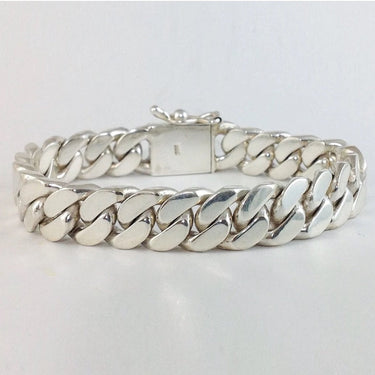 950 Sterling Silver Bracelet 10mm Corvina Loin